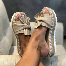 Isla – Espadrille-Sandalen für Damen mit Schleifenverzierung in Beige
