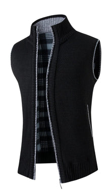 Drune | Herren Fleece-Weste in Schwarz