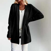 Romy | Bequeme Strickjacke in Schwarz