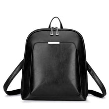 Klassischer Rucksack mit Doppelreißverschluss - elegantes Design in Schwarz
