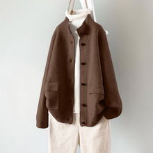 Macy | Langarm-Strickjacke in Braun