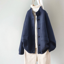 Macy | Langarm-Strickjacke in Blau