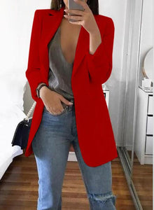 Eline | Zeitloser Blazer mit Eleganter Passform und Komfort in Rot