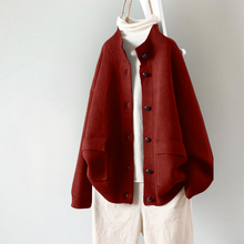 Macy | Langarm-Strickjacke in Rot