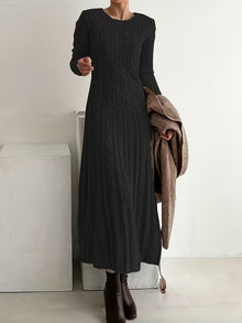 Mona - Strickkleid in Schwarz