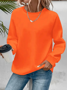 Karis | Moderner Alltags-Sweatshirt in Orange