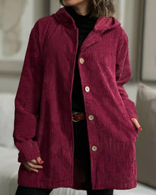 Kyla | Schlicht Stilvolle Lange Strickjacke in Rot