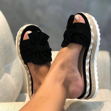 Isla – Espadrille-Sandalen für Damen mit Schleifenverzierung in Schwarz