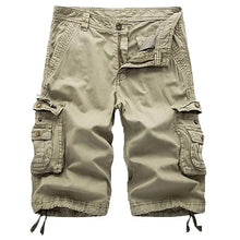 Crestsport Herren Cargo-Shorts aus Twill mit Mehrfachtaschen in Khaki