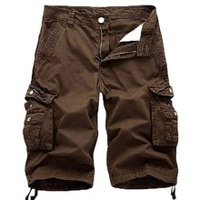 Crestsport Herren Cargo-Shorts aus Twill mit Mehrfachtaschen in Braun