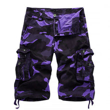 Sommerfeld | Herren Camouflage-Cargoshorts (1 kaufen, 1 GRATIS dazu) in Tarnfarben-Lila