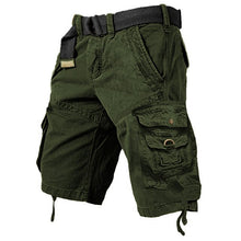 Herren Cargo-Shorts mit mehreren Taschen – Jetzt 2 Stück kaufen und heute kostenlosen Versand erhalten! in Armeegrün