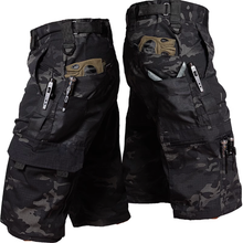 Outdoor-Camouflage-Trainingsshorts mit Mehrfachtaschen für Herren in Nacht Tarnung
