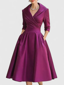 Luisa – Elegantes Midikleid für Damen in Lila