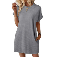 Elviaa – Elegantes Minikleid Mit Tasche in Grau