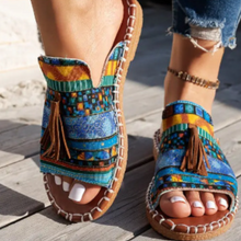 Sabine – Stilvolle Slipper-Sandalen für Damen in Saphirblau