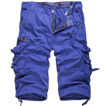 Herren Cargo-Shorts mit Mehrfachtaschen – 2 Stück kaufen, kostenloser Versand in Blau