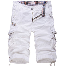 Herren Cargo-Shorts mit Mehrfachtaschen – 2 Stück kaufen, kostenloser Versand in Weiß