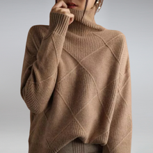 Adelle | Gemütlicher Rollkragenpullover in Braun