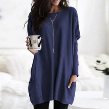 Patricia | Langarm-Tunika in Marineblau