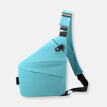 Sicherheitstasche | Schultertasche in Hellblau