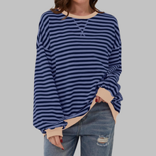 Sommerfeld | Gestreiftes Langarm-Sweatshirt mit Rundhalsausschnitt (1 kaufen, 1 gratis dazu) in Blau