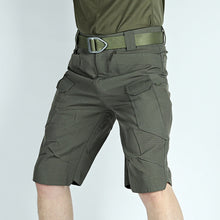 Outdoor Mehrfachtaschen IX7 Wasserdichte Herren-Cargo-Hose in Grün