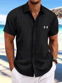 Herren Sommer-Casual-Hemden in Marineblau