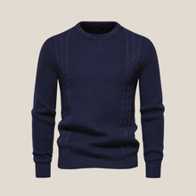 Thomas™ - Eleganter Herrenpullover in Bleu foncé