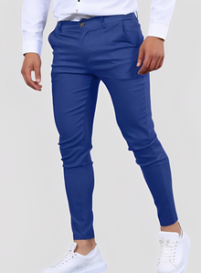 Reynard - Modische, dehnbare Herren-Skinny-Hosen in Blau