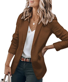 Fannia - Damenblazer mit elegantem Einreiher-Design in Braun