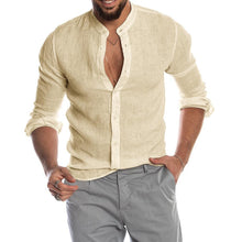 Gio │ Langarmhemd für Herren in Khaki