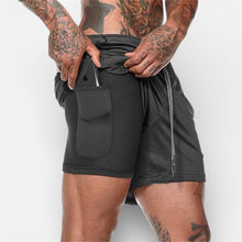 Herren Trainingsshorts mit integrierter Handytasche in Schwarz