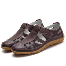 Laura – Orthopädische Damensandalen im Retro-Stil in Braun