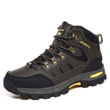 Herren Robuste Griffige Sohle Trail Wanderschuhe in Grün