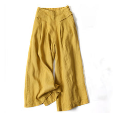 Stefanie – Damenhose mit weitem Bein in Gelb