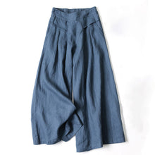 Stefanie – Damenhose mit weitem Bein in Blau
