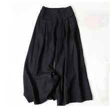 Stefanie – Damenhose mit weitem Bein in Schwarz
