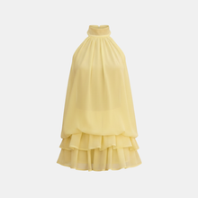Lea – Elegantes Minikleid für Damen zum Feiern in Hellgelb