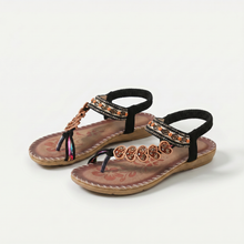 Moena - Bequeme orthopädische Sandalen in Schwarz