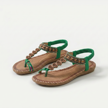 Moena - Bequeme orthopädische Sandalen in Grün