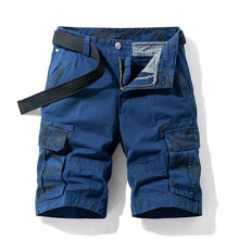 Tomas - Elegante, locker geschnittene Cargoshorts für Herren in Blau