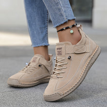 Mia – Sportliche Schnürsneaker für Damen in Beige