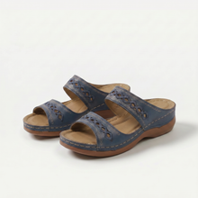 Monta - Gepolsterte orthopädische Sandalen in Dunkelblau