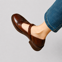 Livian - Retro-Heelsandalen in Braun