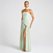 Fatimea - Elegantes Tube-Top-Maxikleid in Grün