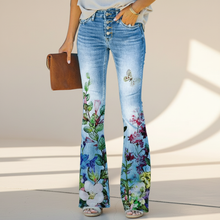 Shelby - Stilvolle Slim-Fit Jeans in Blau / Grün