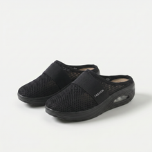 Compa - Orthopädische Sandalen Keilabsätze in Schwarz