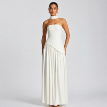 Fatimea - Elegantes Tube-Top-Maxikleid in Weiß