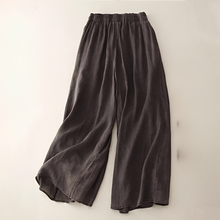 Zavina - Hose mit Stretch-Bund und weiter Passform in Grau